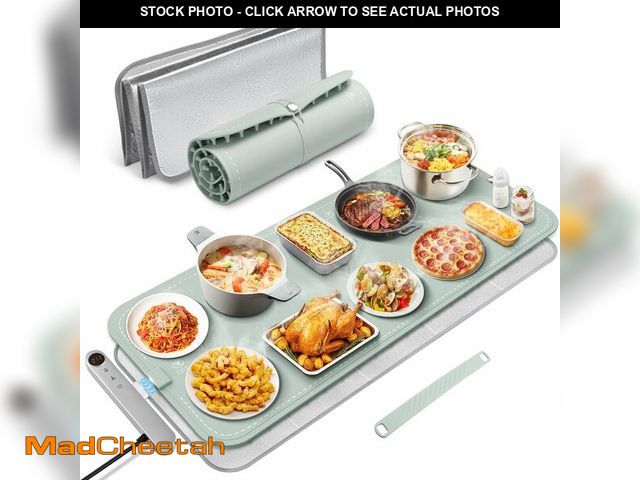 Lot 74-13547892 - ROEDEER Silicone Warming Mat for Food Extra Large(15.6Ã¢â¬Âx35Ã¢â¬Â),Detachable Structure Food W...