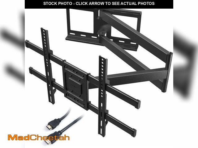 Lot 74-14250630 - BONTEC Corner TV Wall Mount with Extra Long 40.9-" Extension Arm for 32-75 Inch TVs, Holds Up to 132...