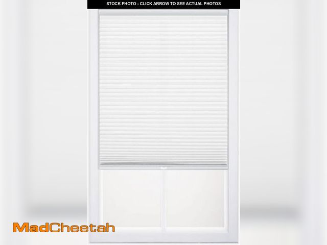 Lot 74-12096058 - DEZ FURNISHINGS Cordless 1" Light Filtering Cellular Shade, 30"W x 72"H, White - UNUSED