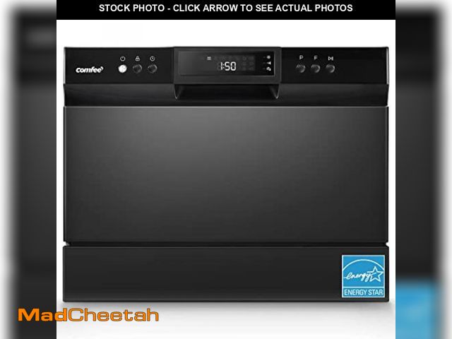 Lot 74-12159679 - 16.5 in. White Electronic Countertop 120-volt Dishwasher with 6-Cycles, 2 Place Settings Capacity - ...