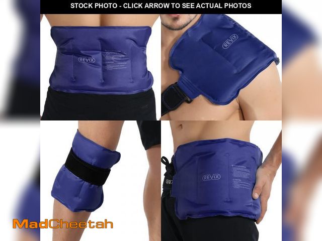 Lot 74-11556006 - REVIX Ice Pack for Injuries Reusable Gel for Lower Back, Cold Packs for Back Shoulder, Elbow, Hip, L...