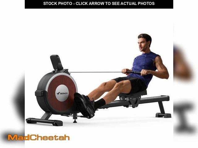 Lot 74-12782442 - MERACH Rowing Machine, 16 levels of Quiet Magnetic Smart Auto Resistance, 350 lbs Weight Capacity Ro...