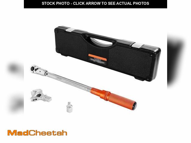 Lot 74-14559303 - VEVOR Adjustable Click Torque Wrench, 1/2 in. Drive, 20-160 lbf-ft. /27.1-216.8 N. m, Dual-Direction...