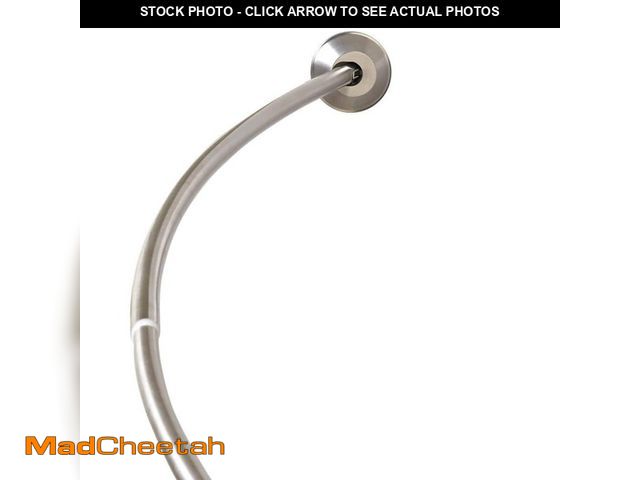 Lot 74-12784347 - *SCRATCHED* Zenna Home 72 in. Rustproof High-Grade Stainless Steel Dual Mount Curved Shower Curtain ...