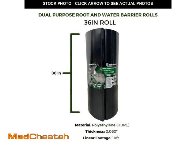 Lot 74-12674972 - Unbranded 3 ft. x 10 ft. Polyethylene Dual Purpose Root and Moisture Barrier - UNUSED