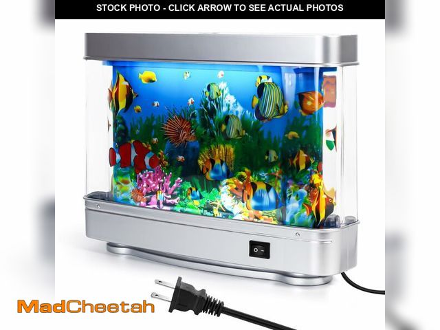 Lot 74-13574731 - SOOBEEKE Fake Fish Tank Baby Aquarium - Artificial Fish Lamp with Moving Tropical Fish - LED Sensory...