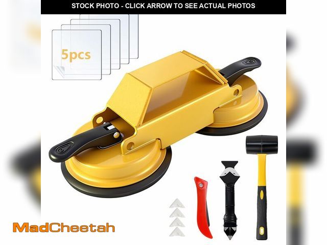 Lot 74-14147357 - Floor Gap Fixer Kit with Silicone Caulking Tool, Heavy Duty Dual Suction Floor Gap Repair Tool with ...