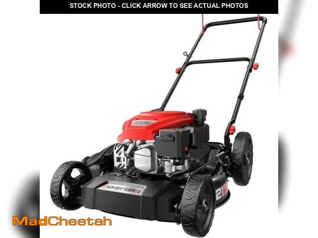 Lot 74-12420401 - Amerisun 21  Gas Lawn Mower  144cc Engine  2-in-1 Mulching &amp; Side Discharge  6-Position Height A...