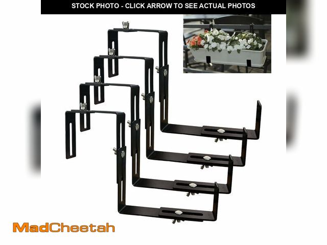 Lot 74-12450145 - Adjustable and Detachable Planter Box Brackets, Flower Pot Bracket,Hanging Flower Box Bracket, Windo...