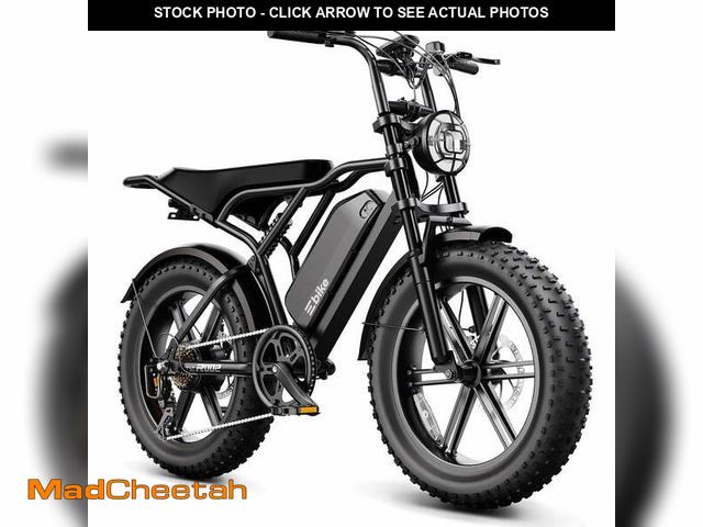 Lot 74-14311474 - (MISSING PEDALS) (SOME DAMAGE) TST Electric Bike for Adults, 750W Peak 1500W Motor, 20"x4" Fat Tire,...