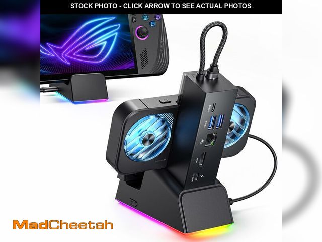 Lot 74-13626413 - JSAUX Docking Station for ROG Ally X/ROG Ally/Steam Deck/Legion Go, 7-in-1 ROG Ally X Dock with RGB ...