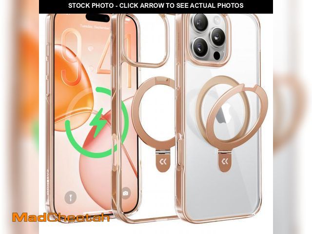Lot 74-12304700 - CASEKOO JellyPop Case for iPhone 16 Pro Max Case with Stand, Desert Titanium, Fit for MagSafe, 16FT ...