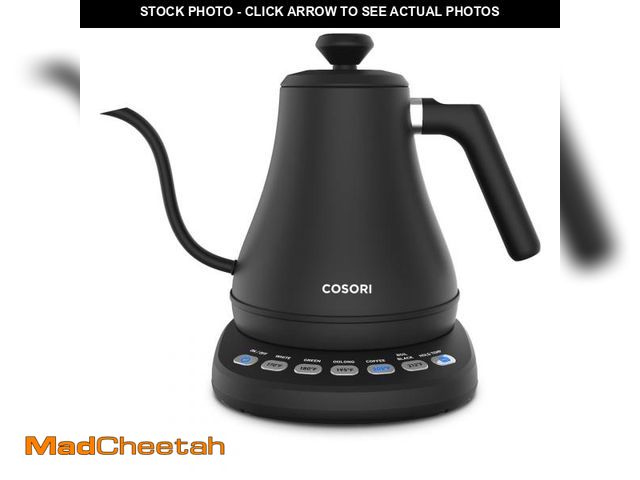 Lot 74-12305169 - COSORI Electric Gooseneck Kettle with 5 Temperature Control Presets, Pour Over Kettle for Coffee &am...