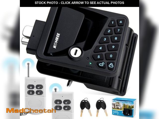 Lot 74-12217515 - Kohree RV Door Lock Keyless Entry, RV Door Locks Replacement with Keypad and Remote, 100% Metal Camp...