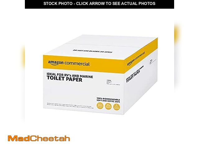 Lot 74-12664052 - AmazonCommercial FSC certified paper 2-Ply White Quick Dispensing Toilet Paper for RV's &amp; Marine...