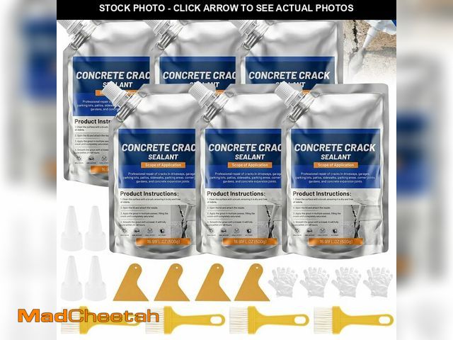 Lot 74-14265928 - Concrete Crack Filler, Self-Leveling Magic Crack Filler for Concrete, Waterproof Repair Sealant for ...