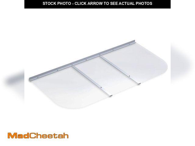 Lot 74-12640503 - Ultra Protect 53 in. x 25 in. Rectangular Clear Polycarbonate Window Well Cover - UNUSED