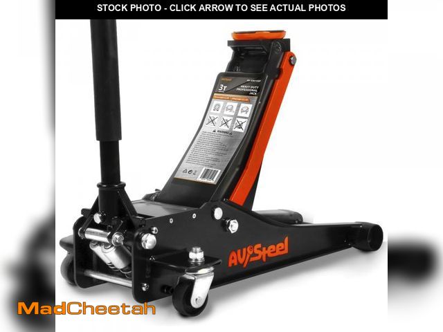 Lot 74-12206883 - AV Steel Low Profile Floor Jack 3 Ton (6600 lbs), Heavy Duty Hydraulic Jack for Car, Heavy-Duty Floo...
