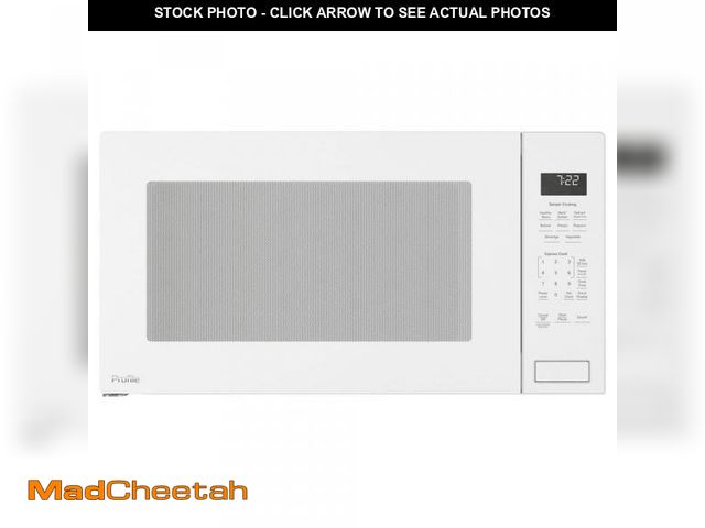 Lot 74-12376667 - GE Profile 2.2 cu. ft. 1100-Watt Countertop Microwave in White  with Built -In Sensor - UNUSED