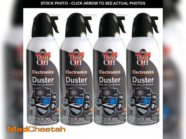 Lot 74-12422771 - Dust-Off Disposable Electronics Duster, 10 oz, 4 Pack - UNUSED