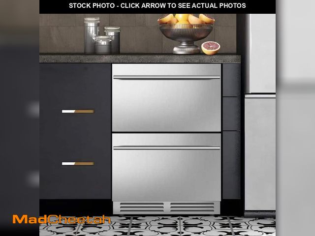 Lot 74-12145820 - Nipus 24 in. 180-Can Stainless Steel Built-in Single Zone Beverage Refrigerator, Touch Panel and 2-D...