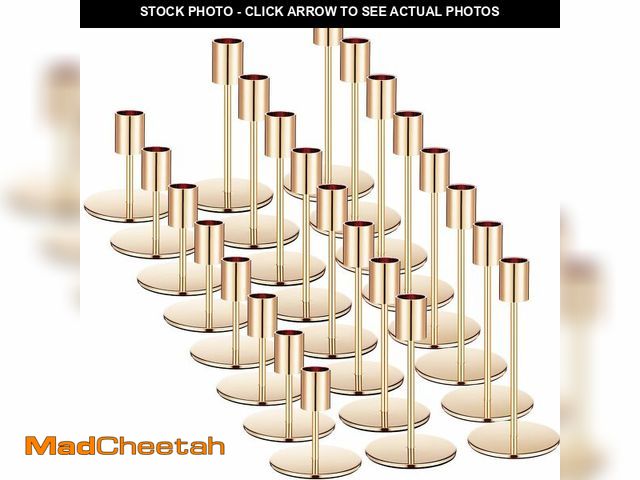 Lot 74-12705716 - Sieral Candle Holders Bulk Taper Candlesticks Holders Set Modern Decorative Metal Candelabras for We...
