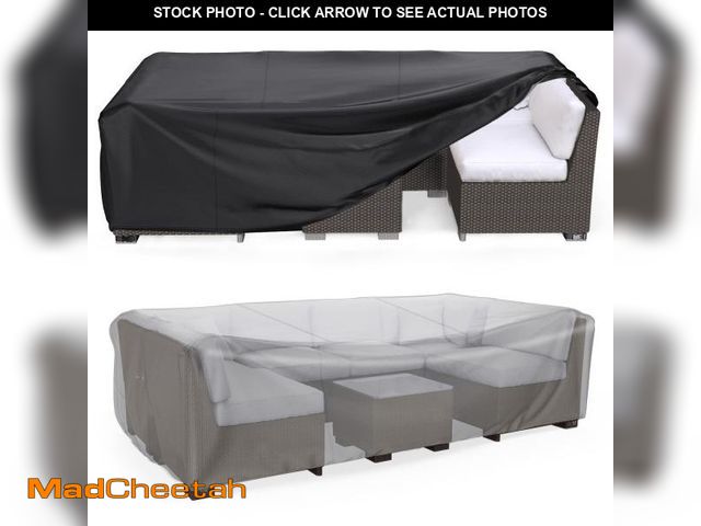 Lot 74-12049656 - Heavy Duty Patio Furniture Covers Waterproof, Mrrihand Patio Furniture Outdoor Sectional Sofa Set , ...