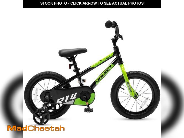 Lot 74-12402334 - RoyalBaby Rocket 16  Inch Bicycle with Training Wheels for Toddlers  Unisex  Ages 3-4 Years  Blue - ...