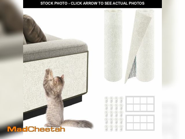 Lot 74-13565306 - 2Pack Total 78.7"x15.8" Cat Scratch Mat for Cat Couch Furniture and Wall Protector | Trimmable Self-...