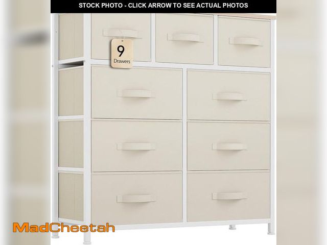 Lot 74-12397097 - YITAHOME 4-Drawer Fabric Dresser, Dresser for Bedroom, Living Room, Hallway, Closet(White) - UNUSED
