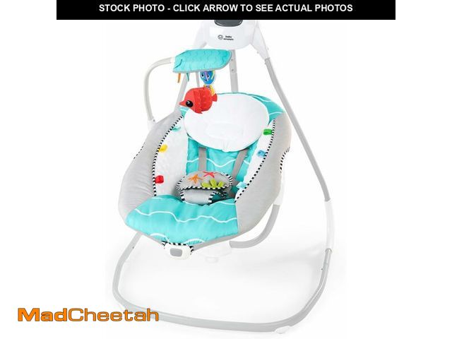 Lot 74-13733556 - Baby Einstein Ocean Explorers Musical Compact, Lightweight Baby Swing, 6-Speed Multi-Direction, Vibr...