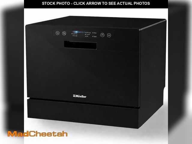 Lot 74-14243027 - MUELLER 21 in. Professional Digital Portable Countertop Dishwasher with 6 Place Settings in Black - ...