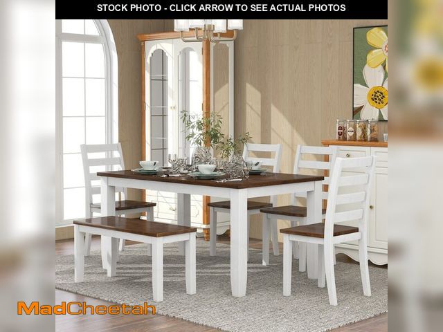 Lot 74-12786815 - (TABLE ONLY) Ball &amp; Cast  Dining Table Wooden Living Room Furniture W/ 60" Rectangle Kitchen Des...