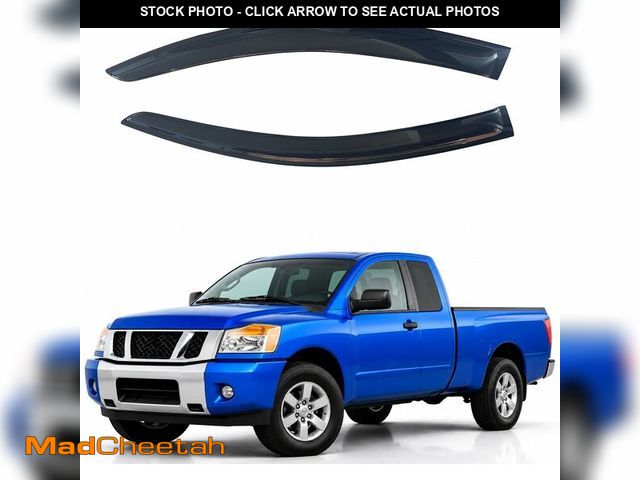 Lot 74-14598593 - IG Window Visors Fit for 2004-2015 Nissan Titan King Cab, Out-Channel Rain Guards Vent Wind Deflecto...