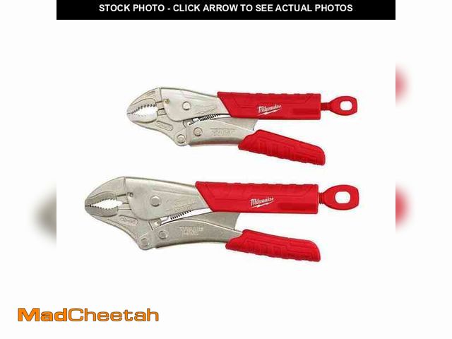 Lot 74-13692295 - *MISSING ONE* Milwaukee Torque Lock Curved Jaw Locking Pliers Set (2-Piece)*MISSING ONE*  - UNUSED