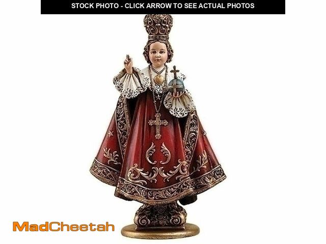 Lot 74-13043306 - (HEAD IS BROKEN)  8" Infant of Prague Statue Jesus Figurine Catholic Gift - USED