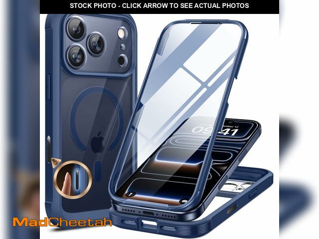 Lot 74-12703635 - Miracase for iPhone 17 Pro Max Case 6.9" Full-Body Phone Case with Built-in Glass Screen Protector&a...