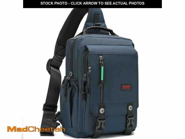 Lot 74-14270560 - NICGID Sling Bags Chest Shoulder Backpacks, 14.1'' Laptop Backpack Crossbody Messenger Bag Travel Ou...