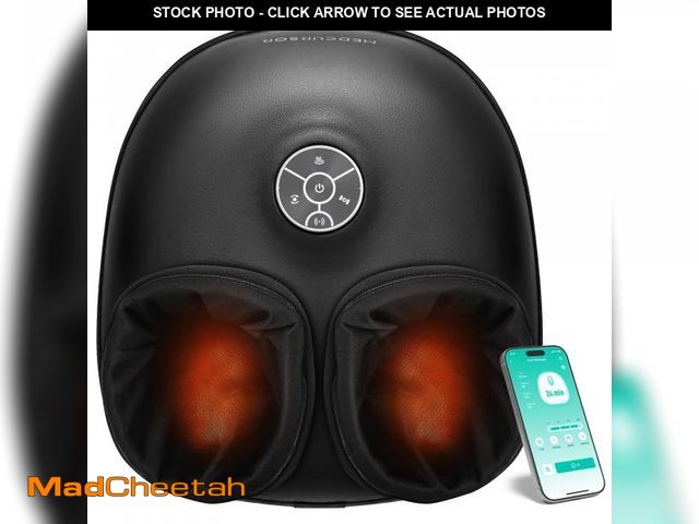 Lot 74-12309990 - Medcursor Foot Massager with Heat, Shiatsu Deep Kneading Machine, Multi Air Compression Intensity, S...