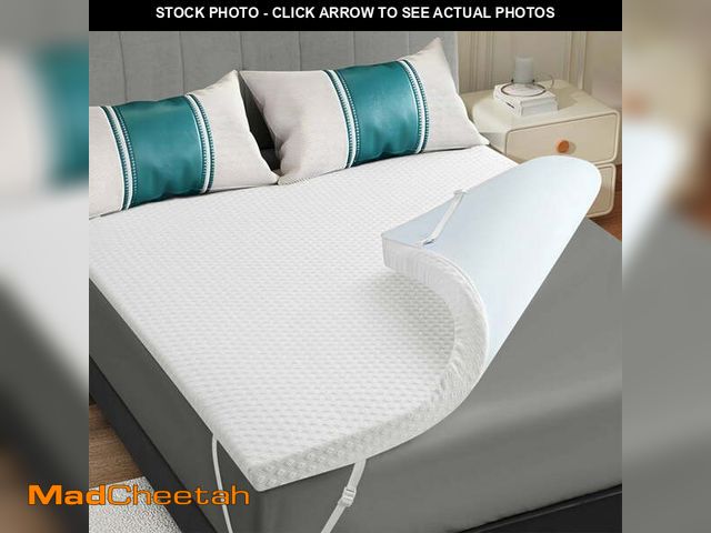 Lot 74-12891994 - INGALIK 3 inch Gel Infused Memory Foam Mattress Topper, King, Cooling Bed Topper for Pressure Relief...