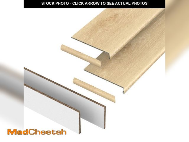 Lot 74-13769763 - PERFORMANCE ACCESSORIES Dusk Cherry 43.18 mm. T x 48 in. L x 12.2 in. W Stair Tread, Riser &amp; Ret...