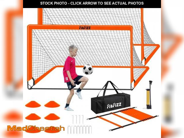 Lot 74-12052262 - Soccer Goal, Soccer Goals for Backyard, 6x4ft Portable Pop Up Soccer Net Set, Soccer Training Equipm...