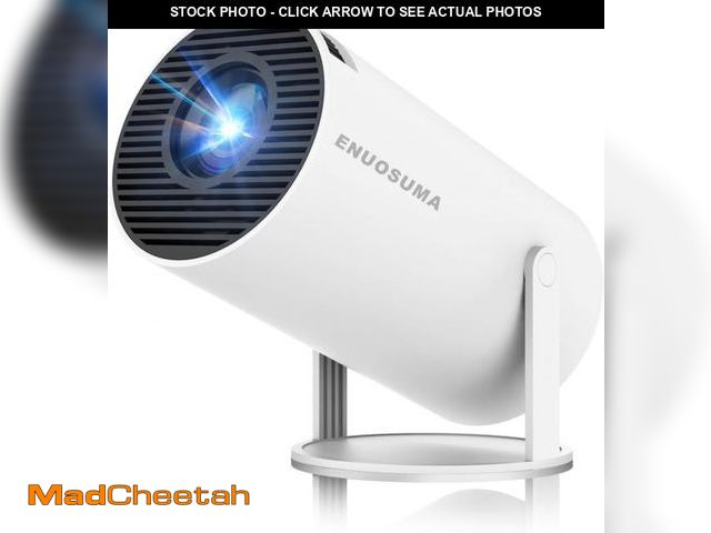 Lot 74-12439471 - Mini Projector, Support 4K 1080P Portable Projector with Dual Band WIFI6 5G Wireless 5.2 Bluetooth A...