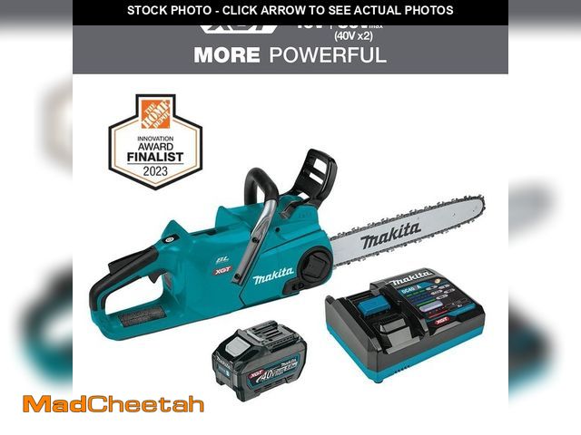 Lot 74-14255579 - *DIRTY/MISSING BATTERY/CHARGER/BLADE* Makita XGT 18 in. 40V max Brushless Electric Cordless Battery ...