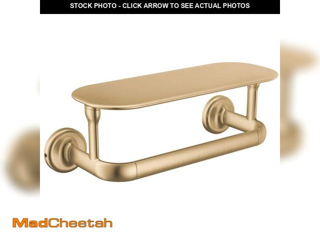 Lot 74-14222676 - Delta Bonacci Gold 8 in. Wall Mounted Single Towel Bar in Champagne Bronze - UNUSED