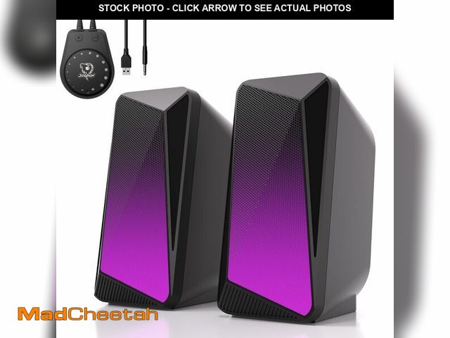 Lot 74-14064814 - SOULION C30 Bluetooth Computer Speakers, USB Powered &amp; 3.5 mm AUX PC Speakers with Easy-Control ...