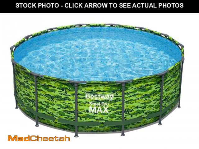 Lot 74-11704927 - (MAY BE INCOMPLETE) Bestway Steel Pro Max 14 Feet X 48 Inch Above Ground Pool Set, Camo - USED