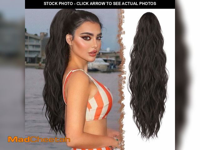 Lot 74-12700639 - FESHFEN Ponytail Extensions, Long Claw Clip in Ponytail Hairpiece Synthetic Pony Tails Hair Piece Na...