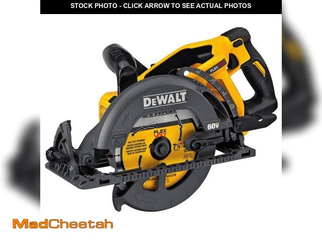 Lot 74-14256106 - DEWALT FLEXVOLT 60V MAX Cordless Brushless 7-1/4 in. Wormdrive Style Circular Saw (Tool Only) - UNUS...