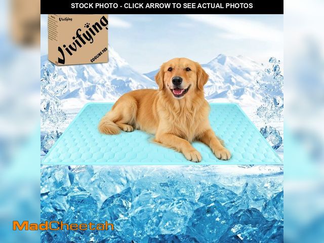 Lot 74-14273870 - Vivifying Cooling Mat for Dogs, 60 x 40 Inch Reversible Ice Silk Pet Cooling Blanket with Waterproof...